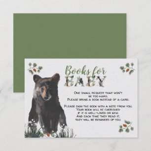 Carte D'accompagnement Livres d'ours pour bébé Woodland