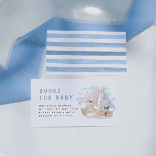 Carte D'accompagnement Livres Elephant Sailboat Pour Baby