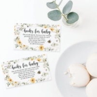 Livres Fleur sauvage d'abeilles pour Baby shower C