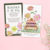 Livres Fleurs sauvages verts pour Signet Baby show