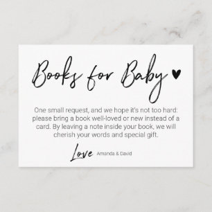 Carte D'accompagnement Livres Modernes Et Minimaux Pour Bébé Brush Noir