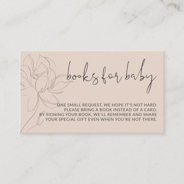 Carte D'accompagnement Livres modernes pour bébé simple (Devant)