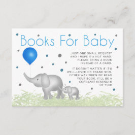 Carte D'accompagnement Livres Pour Baby Aquarelle Eléphants Points Motif
