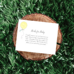 Carte D'accompagnement Livres Pour Baby Baby Sprinkle Ballons Jaune