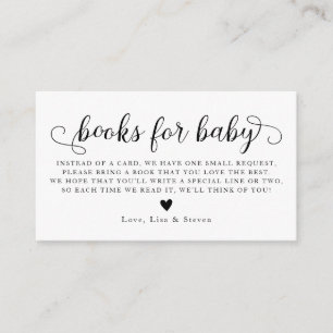 Carte D'accompagnement Livres Pour Baby Book Demande Card
