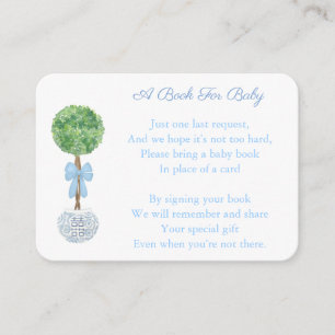 Carte D'accompagnement Livres pour Baby Boy's Library Preppy Boxwood Douc