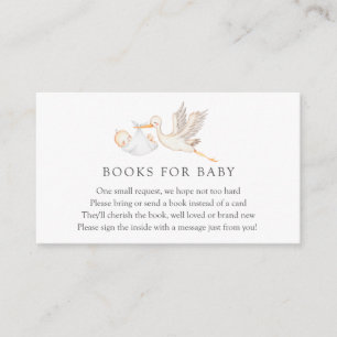 Carte D'accompagnement Livres pour Baby insert card