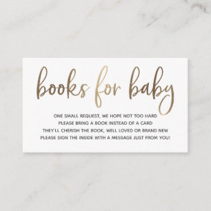 Carte D'accompagnement Livres pour Baby insert card