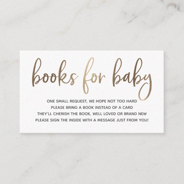 Carte D'accompagnement Livres pour Baby insert card (Devant)
