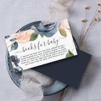 Livres pour Baby Navy Baby shower floral rose