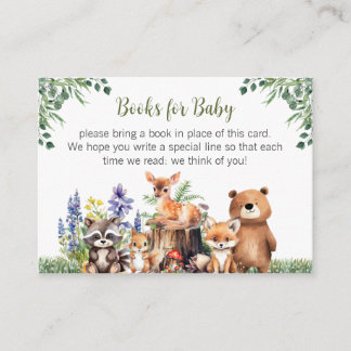 Carte D'accompagnement Livres pour baby shower