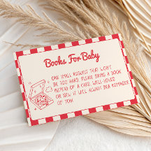 Livres pour bébé à la douche de bébé en Gingham ro