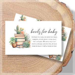 Carte D'accompagnement Livres pour bébé Baby shower à thème du livre de