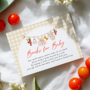 Carte D'accompagnement Livres pour bébé Ciao Baby pour la baby shower ita
