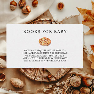 Carte D'accompagnement Livres Pour Bébé Cutie Baby shower Automne Pie