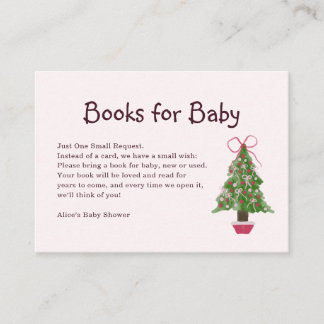 Carte D'accompagnement Livres pour bébé Douce Fête de Noël Bébé autour d'