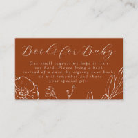 Livres pour bébé Elegant Burnt Orange Botanique