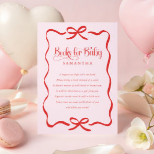 Carte D'accompagnement Livres pour bébé fille pour l'anniversaire de la S
