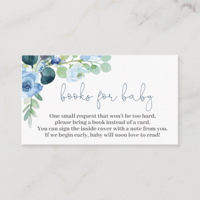 Carte D'accompagnement Livres pour bébé garçon (Devant)