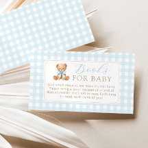 Livres pour bébé Ours en Vichy Bleu