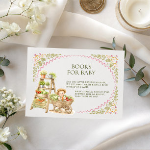 Carte D'accompagnement Livres pour bébé peints à la main et cultivés loca