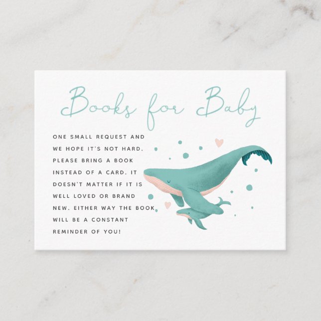 Carte D'accompagnement Livres pour bébé pour la fête prénatale de bébé ga (Devant)