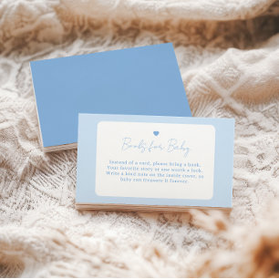 Carte D'accompagnement Livres pour bébé pour une Baby Shower Bohème avec