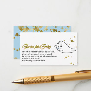 Carte D'accompagnement Livres pour bébé pour une Baby Shower Halloween su