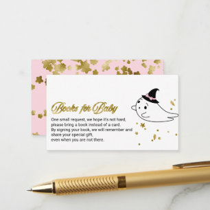 Carte D'accompagnement Livres pour bébé pour une Baby Shower Halloween su
