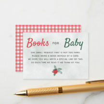 Livres Pour Bébé Rustic Petit Baby shower Tomate