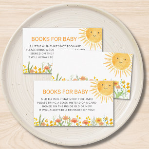 Carte D'accompagnement Livres pour bébé Sunshine Baby Shower