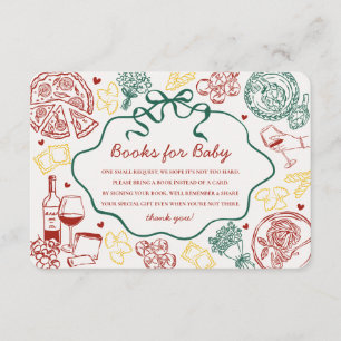 Carte D'accompagnement Livres pour bébé sur la livraison spéciale de pâte