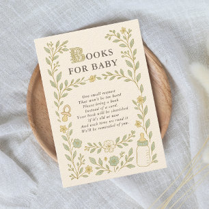 Carte D'accompagnement Livres pour bébé Vintage Storybook Girl Baby showe