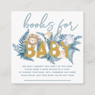 Carte D'accompagnement Livres pour bébés Safari Animaux