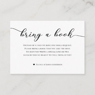 Carte D'accompagnement Livres pour Envoi de Baby Shower Turquoise Blanc