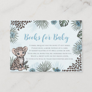 Carte D'accompagnement Livres pour la fête prénatale de bébé sur le thème
