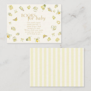 Carte D'accompagnement Livres pour la pâtisserie bébé Lemon