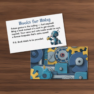 Carte D'accompagnement Livres pour les engrenages de bébé robot