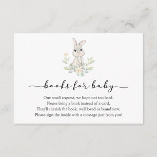 Carte D'accompagnement Livres Rabbit pour Baby insert card
