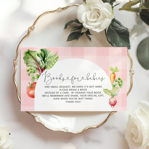 Carte D'accompagnement Livres roses pour bébés cultivés localement pour l