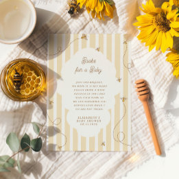 Carte D'accompagnement Livres Une Petite Abeille pour Bébé Baby Shower