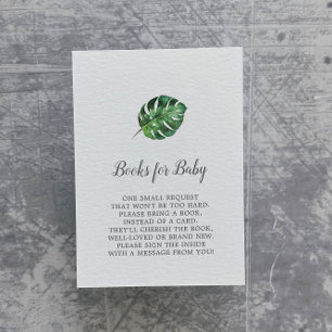 Carte D'accompagnement Livres Wild Tropical Palm pour Baby Encape Card