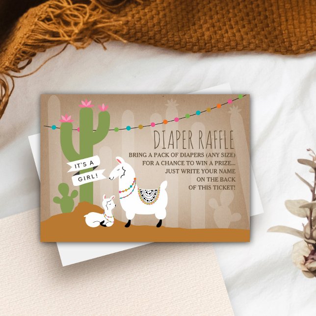 Carte D'accompagnement Lllama Mama + Petit Barreau de Fille (Créateur téléchargé)