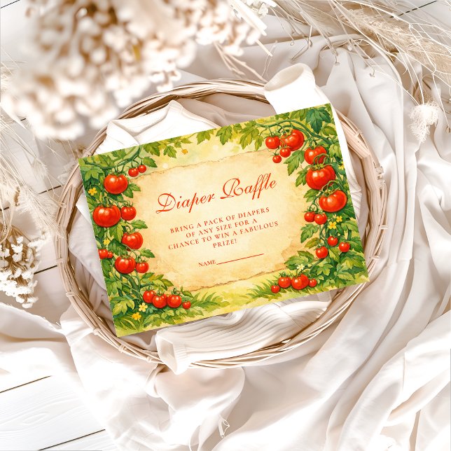 Carte D'accompagnement Locally Grown Garden Diapper Raffle (Créateur téléchargé)