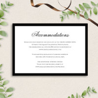 Logement Mariage classique noir et blanc