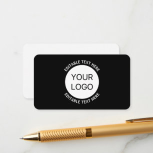 Carte D'accompagnement Logo d'entreprise ou toute image et texte modifiab