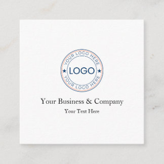 Carte D'accompagnement Logo et texte personnalisés