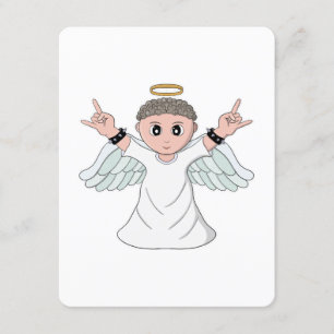 Carte D'accompagnement Lourde musique amour ange