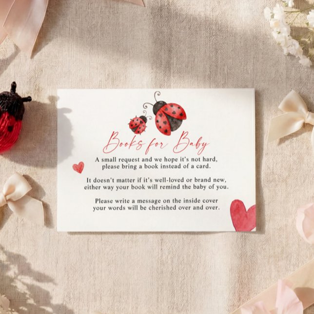 Carte D'accompagnement Love Bug Books for Baby Card (Créateur téléchargé)