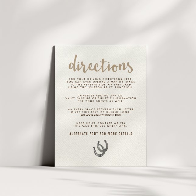 Carte D'accompagnement Lucky in Love Directions (Créateur téléchargé)